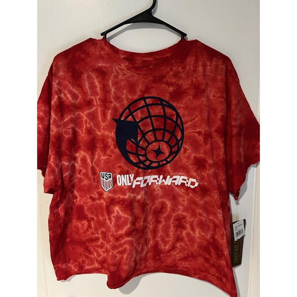 NWT The Original RETRO BRAND USA ONLY FORWARD SOCCER SHIRT Sz. XL Women's Crop